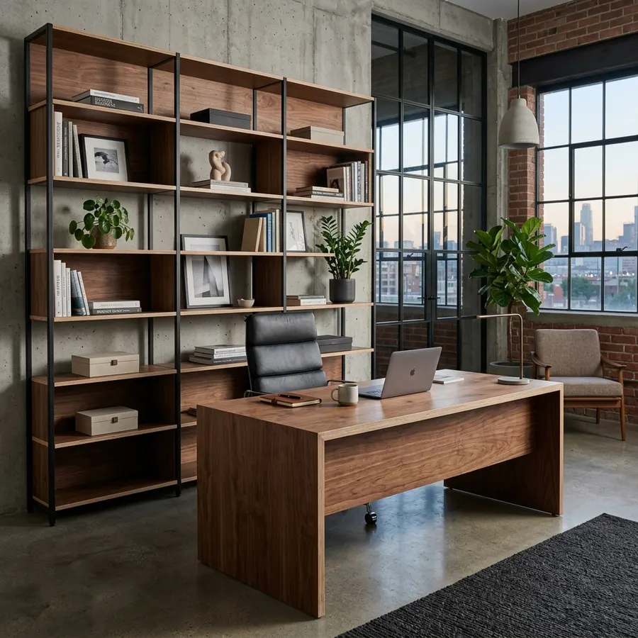 Office furniture made with ZIPCO plywood