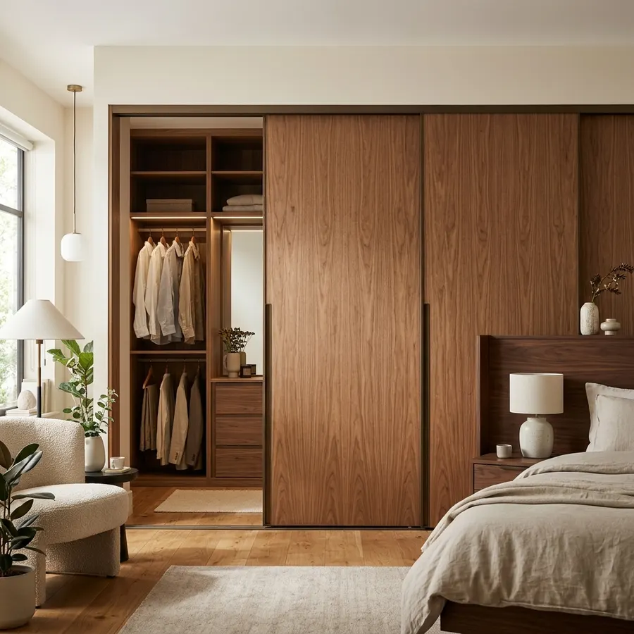 Wardrobe made with ZIPCO MR 303 commercial plywood