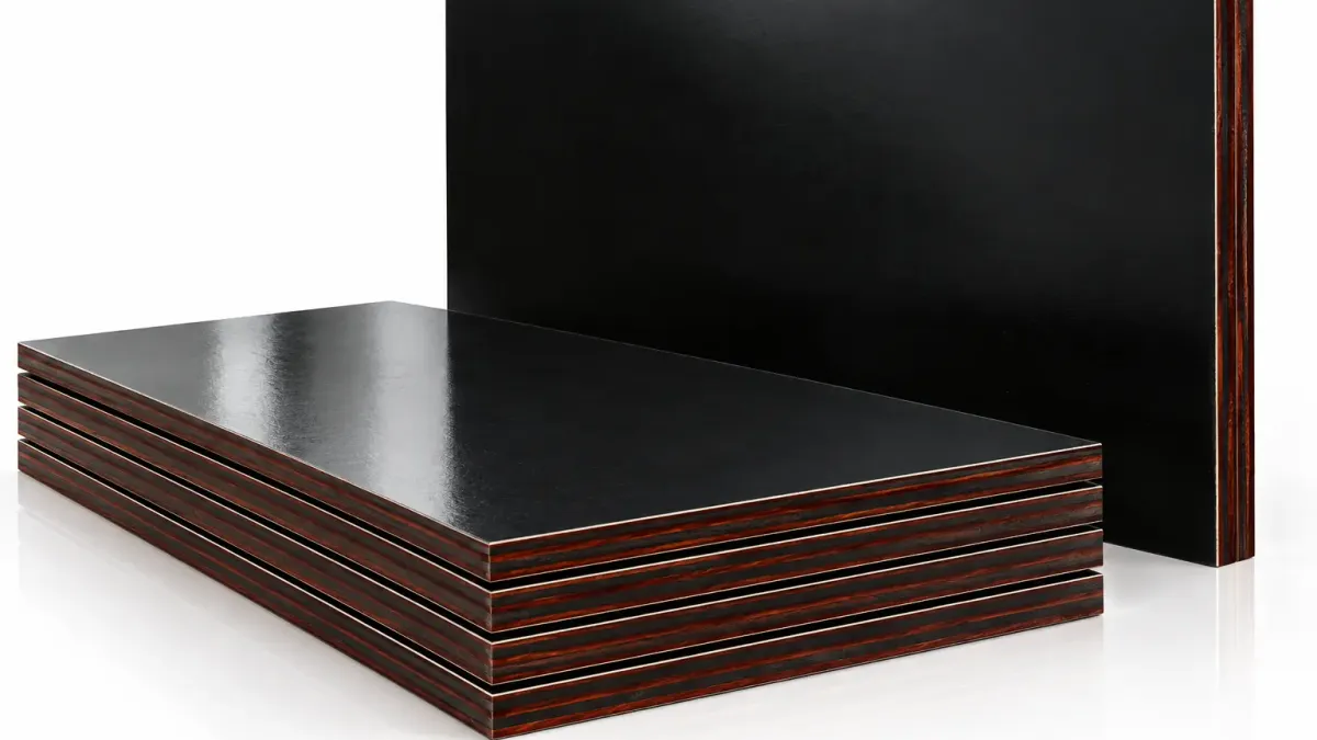 Metallic film shuttering plywood sheets for weight reference